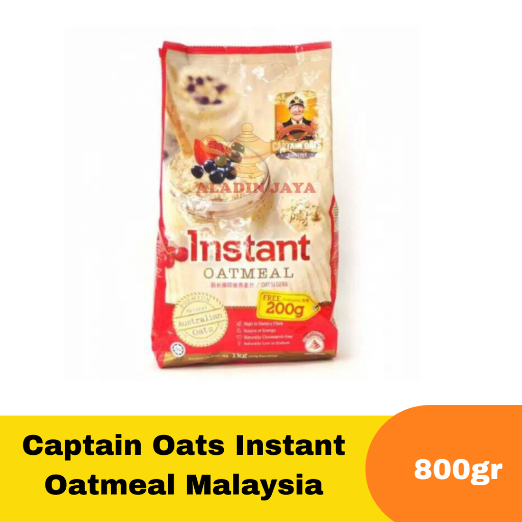 

Captain Oats Instant Oatmeal Malaysia 800g