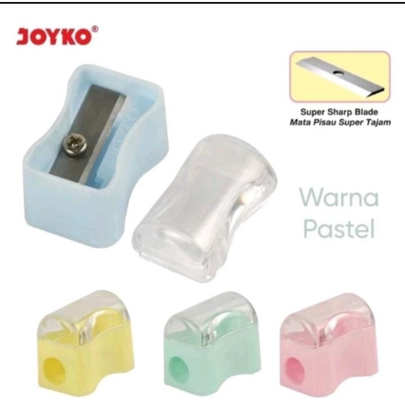 

Rautan Pensil Joyko SP-362 PASTELPensil Shapener ( 1 Pak / 24 Pcs)