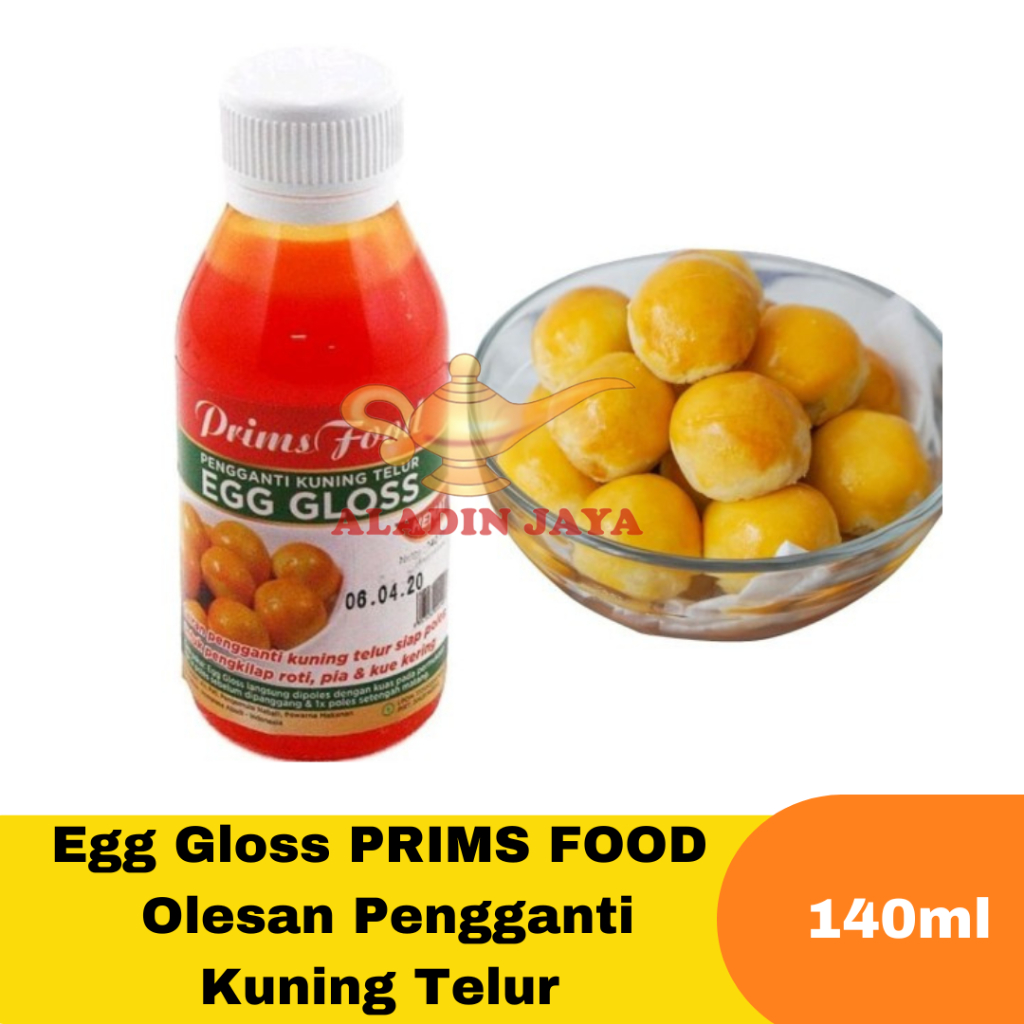 

Egg Gloss PRIMS FOOD | Olesan Pengganti Kuning Telur 140ml