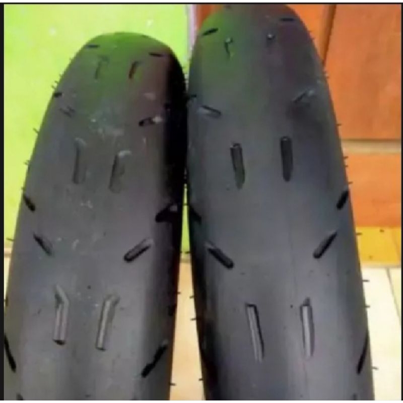 SEPASANG BAN MOTOR RING 14 MERK ROAD RACE UK 80/90 90/90