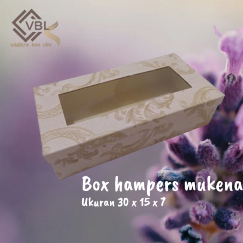 

Box hampers mukena / box kado / box hadiah / box segalanya ukuran 30x15x7