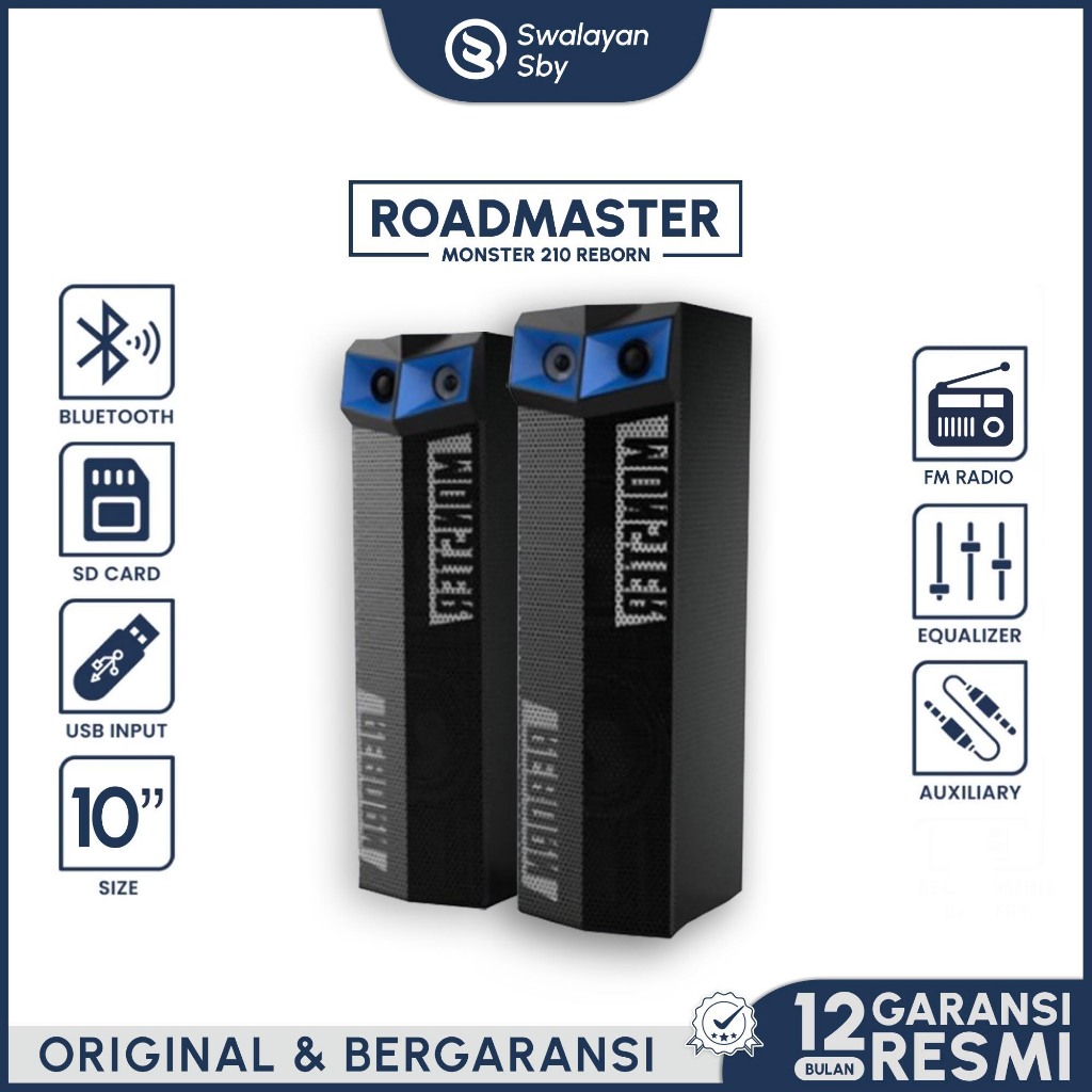 SPEAKER BLUETOOTH SPEAKER KARAOKE SPEAKER BLUETOOTH BASS SPEAKER ACTIVE ROADMASTER 212 / 210 REBORN 