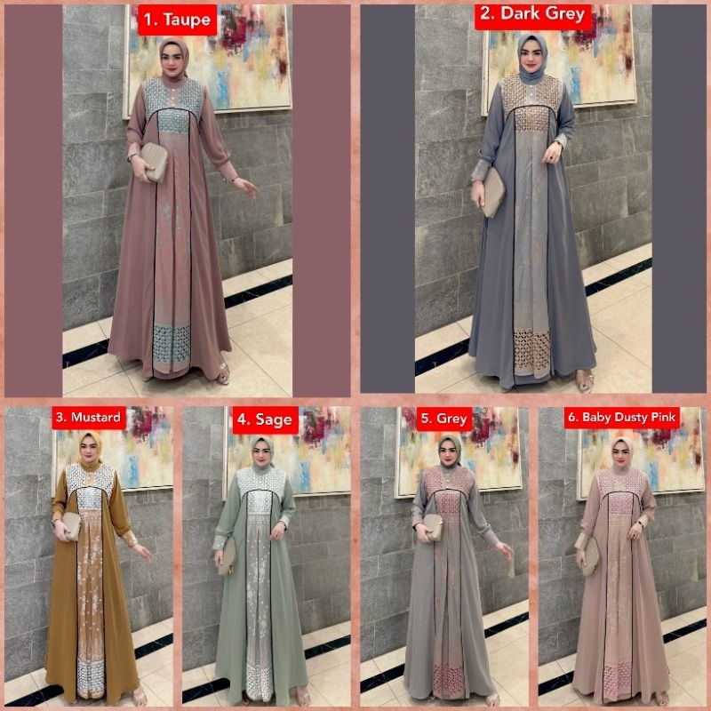 GAMIS WANITA Natasha Dress by Restu Mandeh