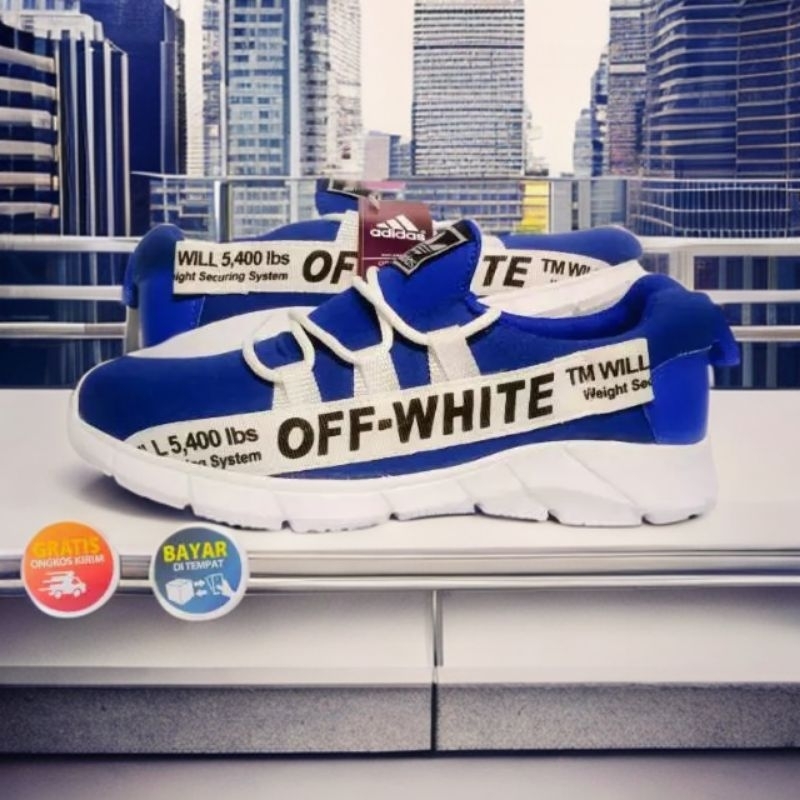 Sepatu biru / sepatu adidas / sepatu pria / sepatu sneakers / sepatu fashion