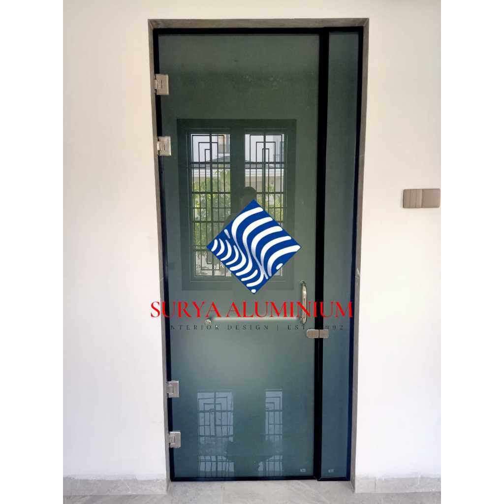 Pintu kaca tempered kamar mandi