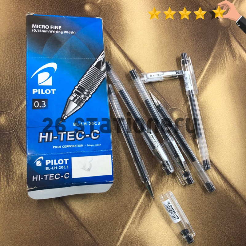 

Pulpen Hitech pilot 0.3, 0.15mm / hitam