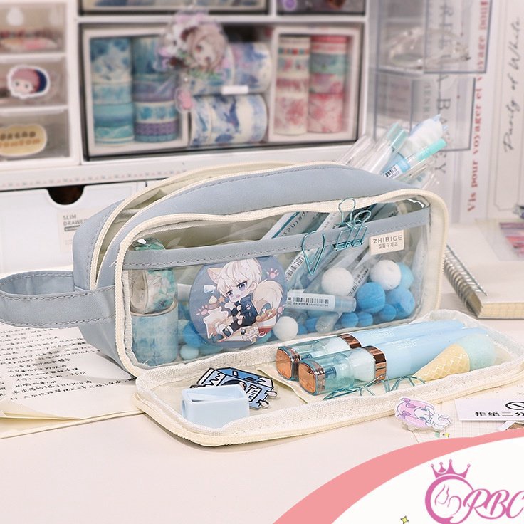 

Get Sale Penjual lokalKotak pensil berkapasitas besar flip pencil bag sederhana kecil segar kotak pensil Korea kotak alat tulis siswa gadis hati