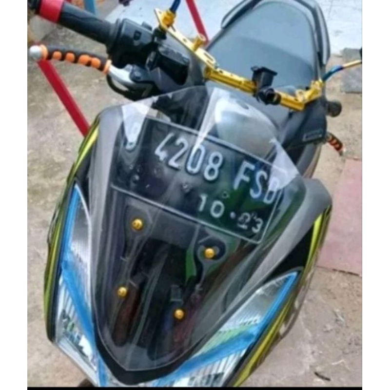 WINDSHIELD LEXI 125 VISOR LEXI 125 TIPE BUBBLE TEBAL 4 MILI