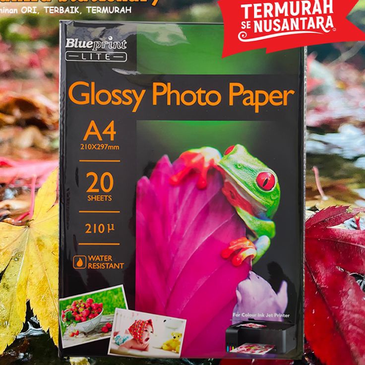 

Obral Belanja Kertas Foto Glossy A4 21 gram BLUEPRINT