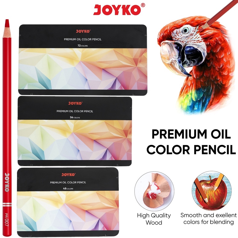 

Langsung Miliki Premium Oil Color Pencil Pensil Warna Joyko CPTC126