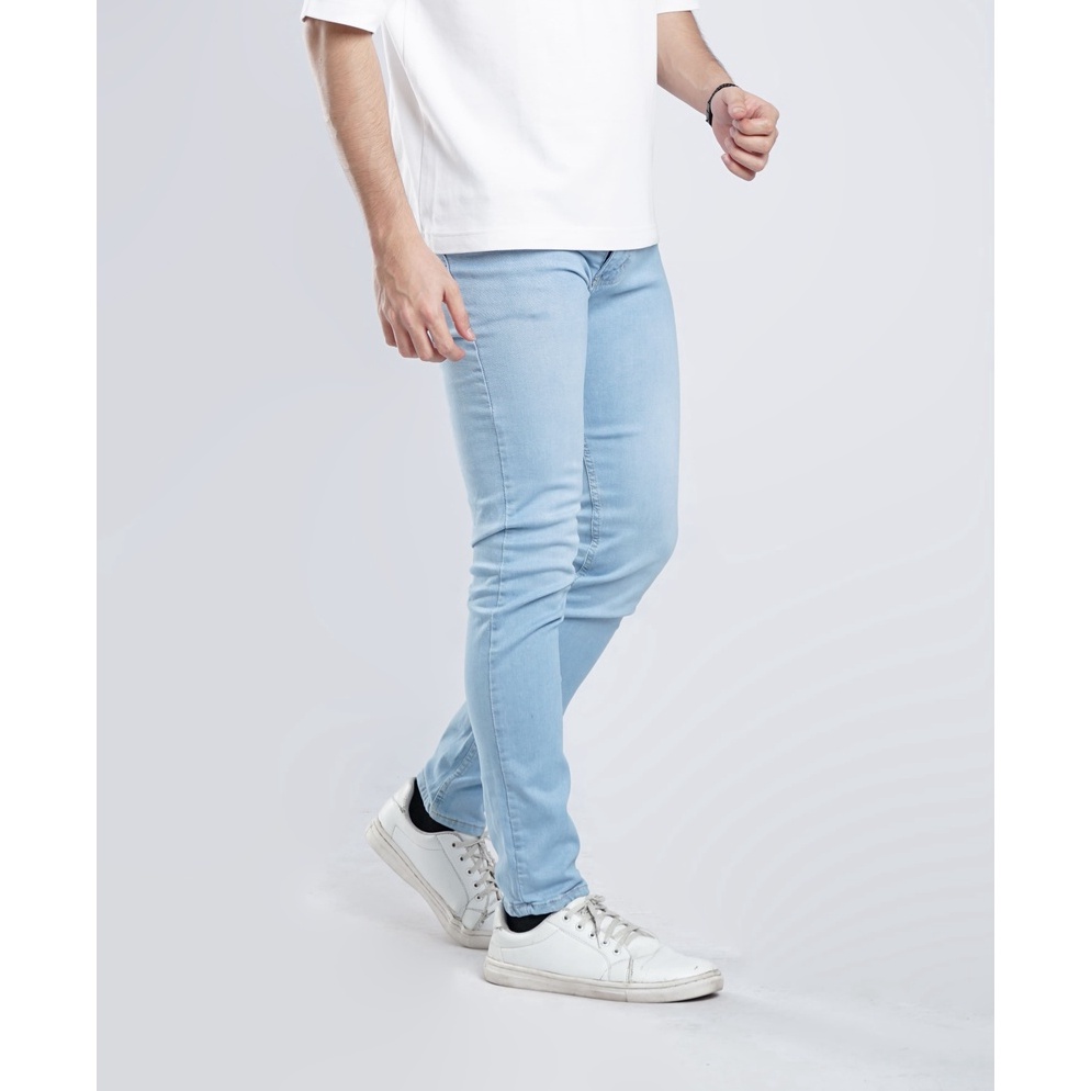 Bagus Dipakai Celana Jeans Pria  TONYJACK  London Denim Pants Light Blue  Slim Fit Pria Strecth  Cel