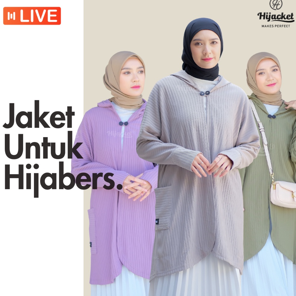 ART D8G9 HIJACKET  Jaket Hijaber Sylvania  Jaket Rajut Panjang  Outerwear Hijaber  Jaket Panjang Mus