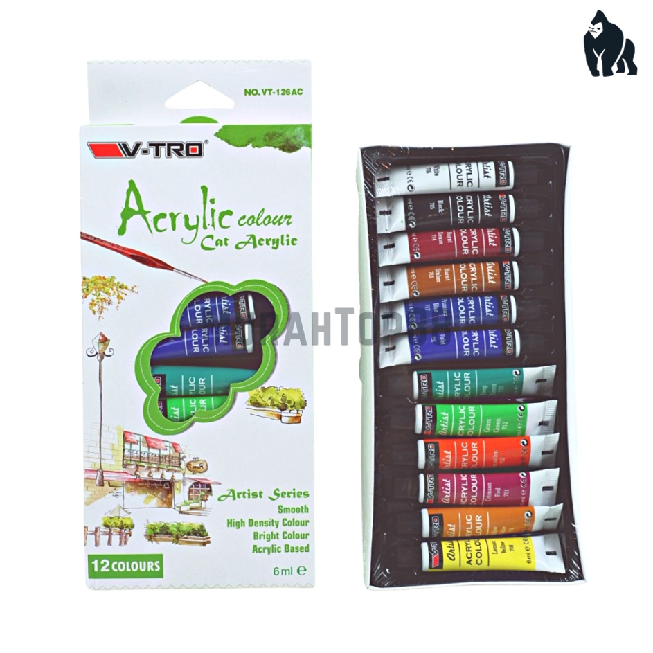 

Spesial Sale Cat Acrylic Vtro 12 Warna Acrylic Colour Painting Set Cat Melukis Akrilik Vitro Vtro