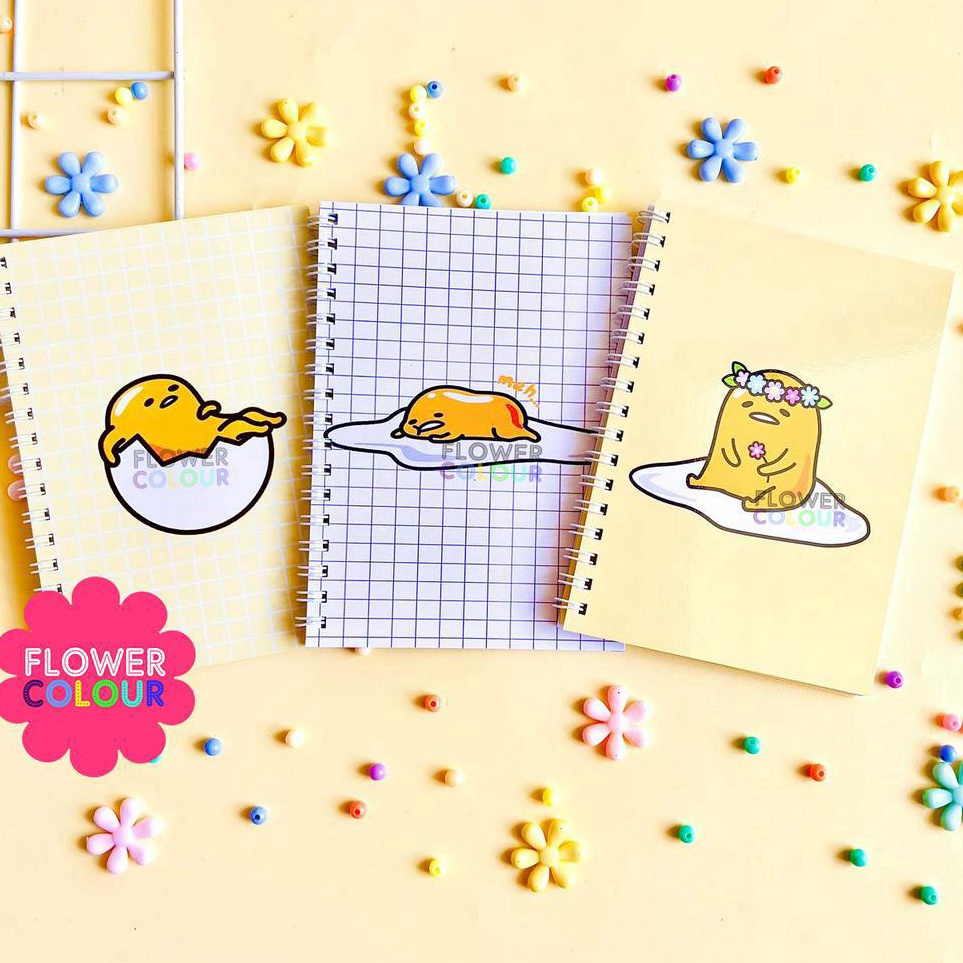 

Kirim Terpercaya Notebook Ring Buku Catatan Karakter Gudetama Notes Gudetama