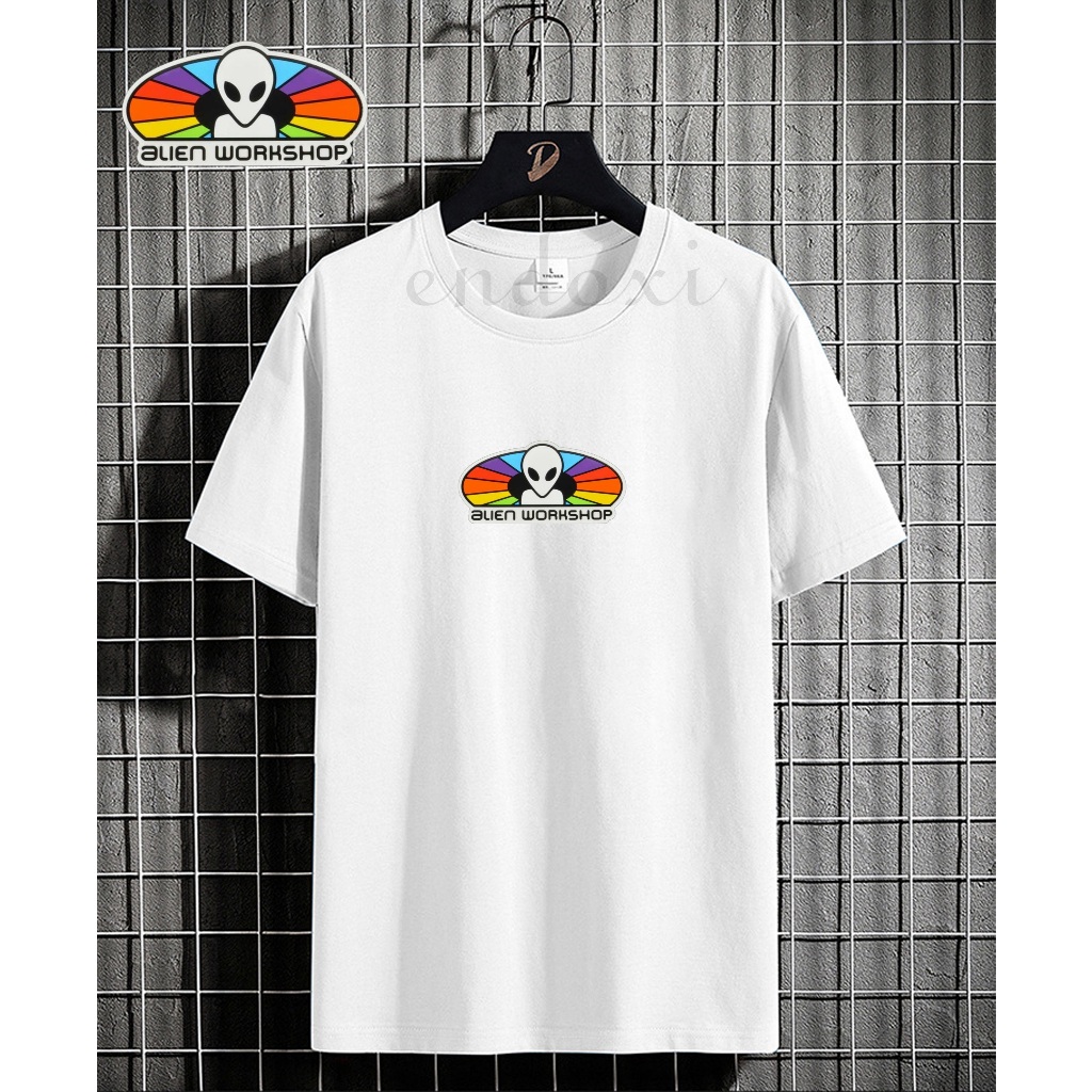 KAOS ALIEN WORKSHOP JAMAN DULU(JADUL/KLASIK) PRIA WANITA UNISEX/KAOS OBLONG PRIA WANITA SABLON DIGIT