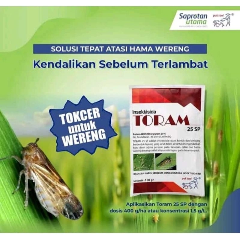 TORAM 25 sp insektisida,obat wereng,obat kutu daun