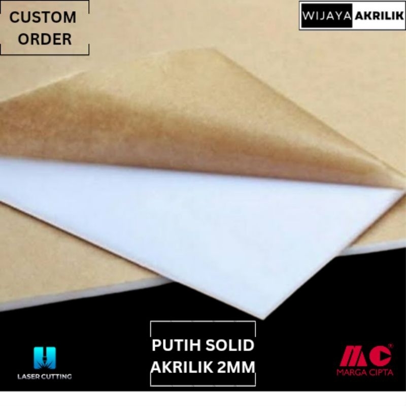 

Akrilik Putih Solid 2MM Rp24/CM Persegi