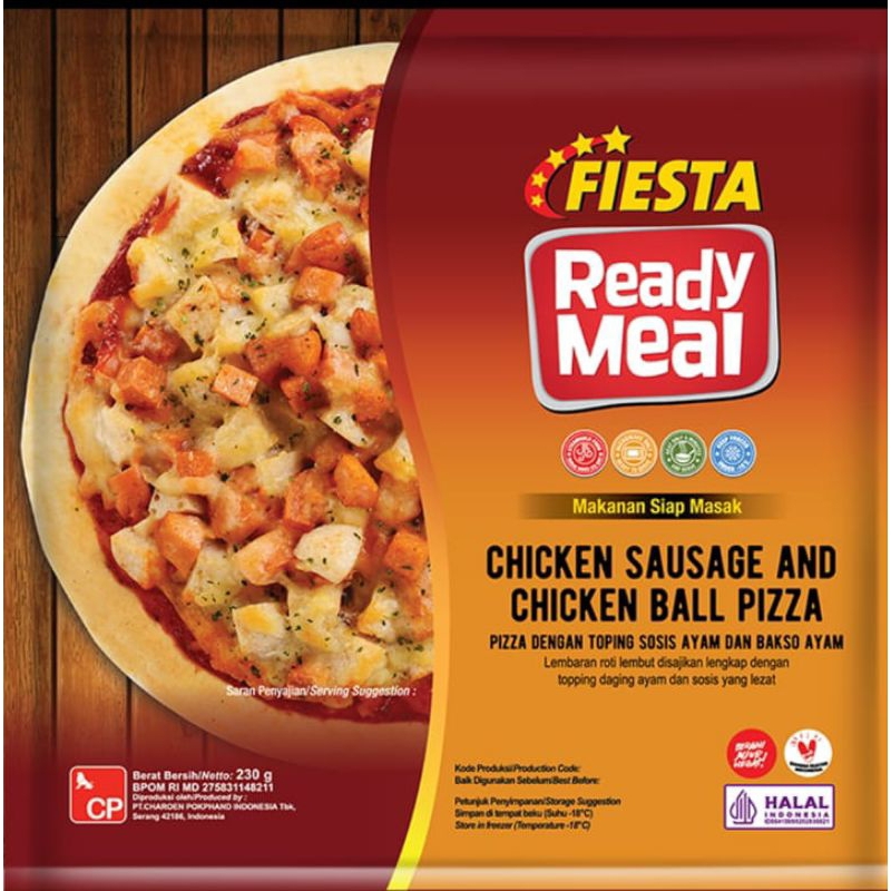 

fiesta pizza chicken sausage and chicken ball 230gr