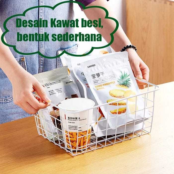 Keranjang Besi Rak Gantung Serbagunai