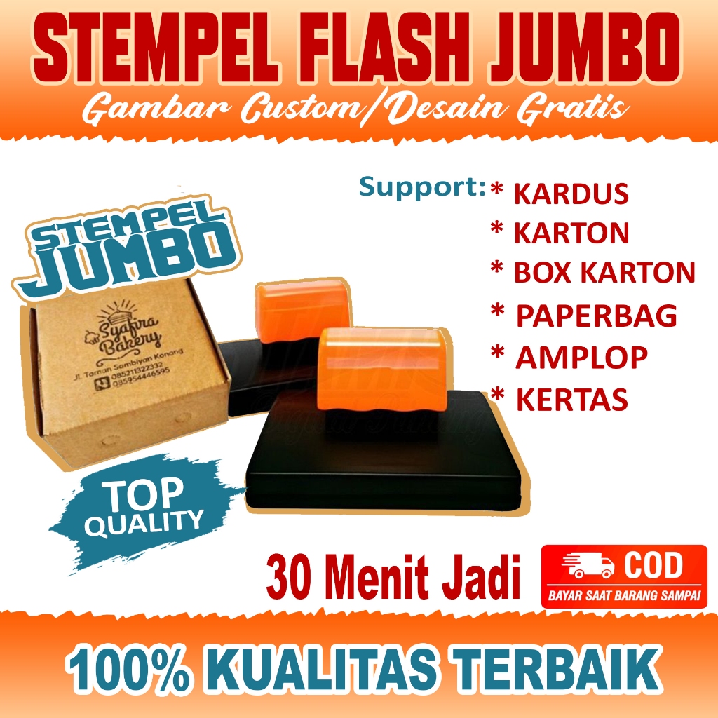 

Stempel Jumbo / Kardus / Kertas / Paperbag