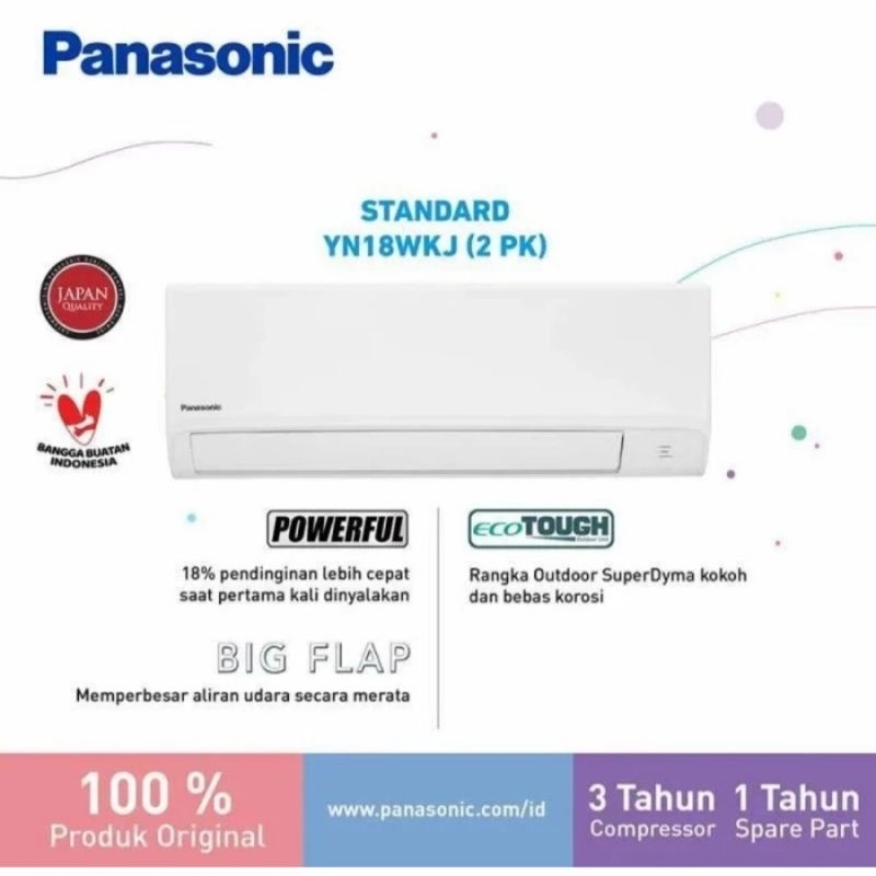 AC PANASONIC 2PK STANDARD 2 PK CS-YN18AKJ AC PANASONIC 2PK CS-YN18AKJ AC PANASONIC 2 PK