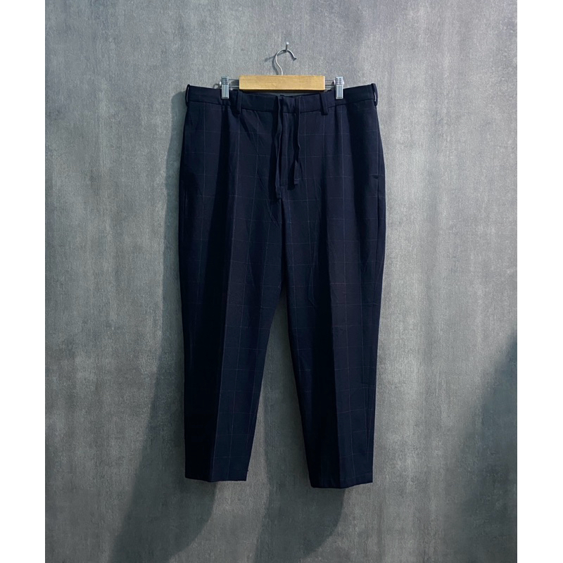 Ankle Pants Tartan UNIQLO / Celana Bahan Pria / Size 33-36