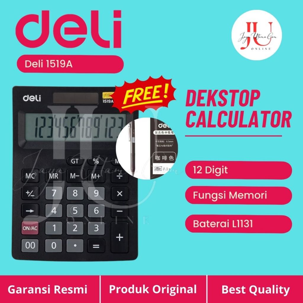 

Kalkulator Deli 1519A Original