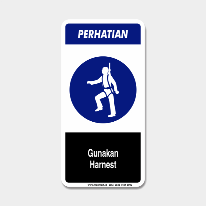 

Safety Sign Rambu K3 APD - Gunakan Harnest