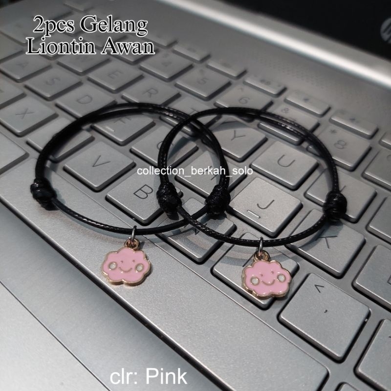 2PCS GELANG COUPLE LIONTIN AWAN / SEPASANG GELANG AWAN