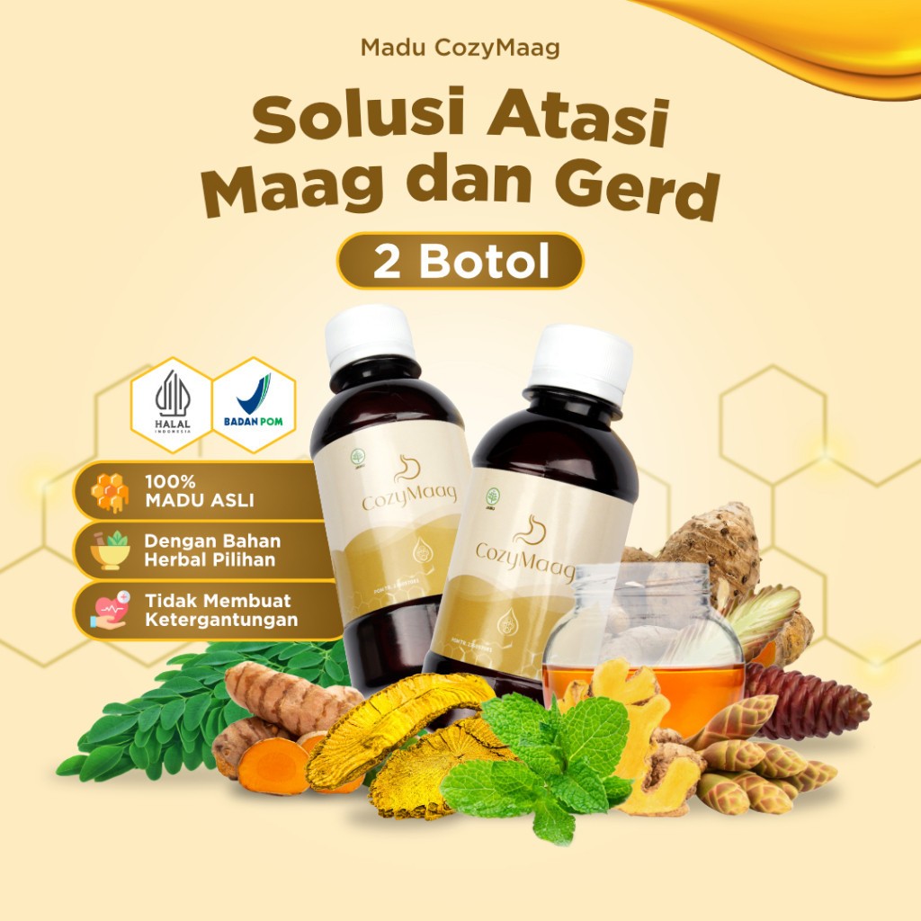 

Cozymaag Kemasan 2 Botol - Madu pilihan| madu Asli | Madu Lambung Untuk Mengatasi Maag Gerd Asam Lambung | madu asli dengan campuran rempah alami | Madu penyembuh penyakit |Tingkatkan Daya Imun Tubuh | Madu Herbal Dewasa | Madu Hutan | Madu Herbal Anak