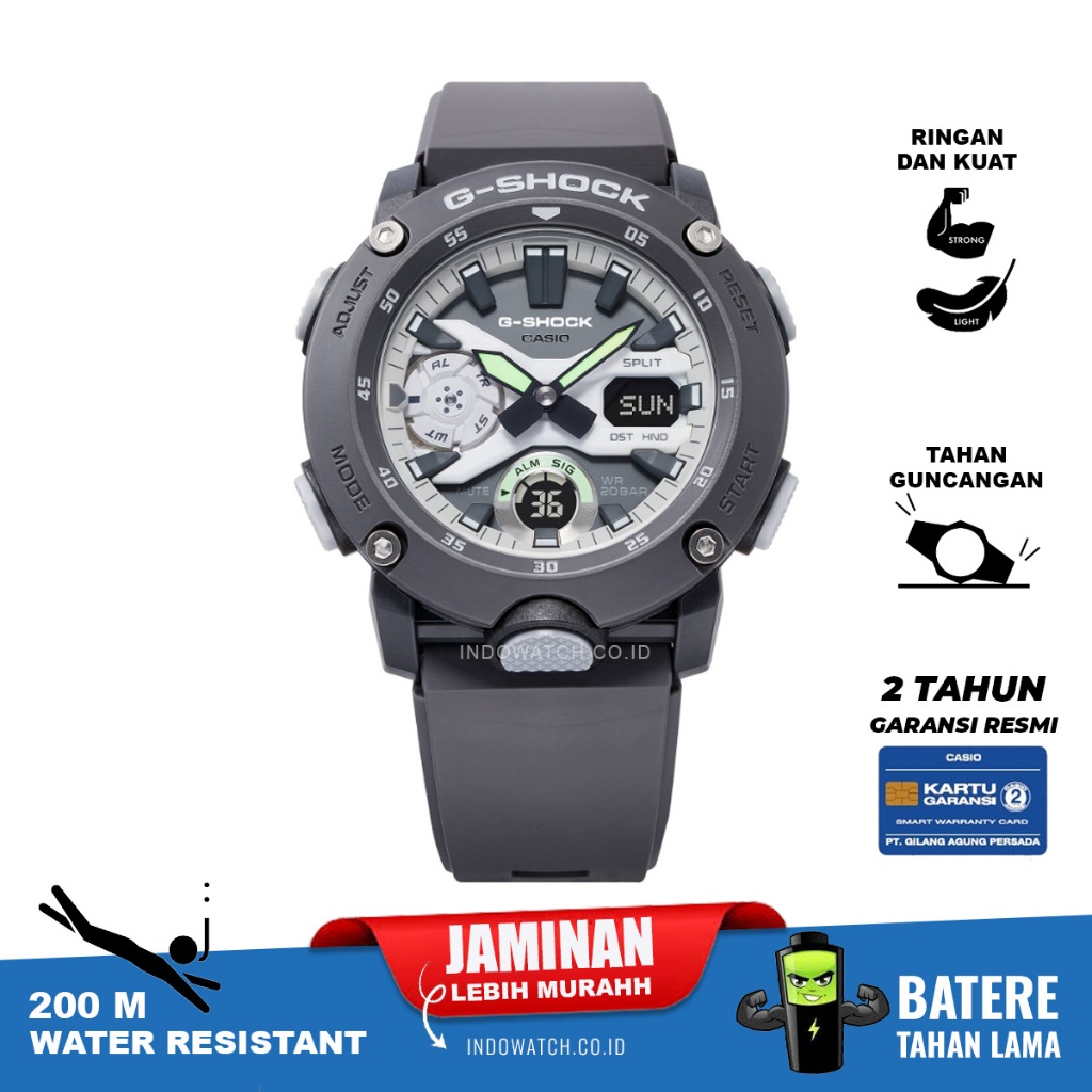 Casio G-Shock GA-2000HD-8A g shock ga 2000 ga2000 original garansi resmi