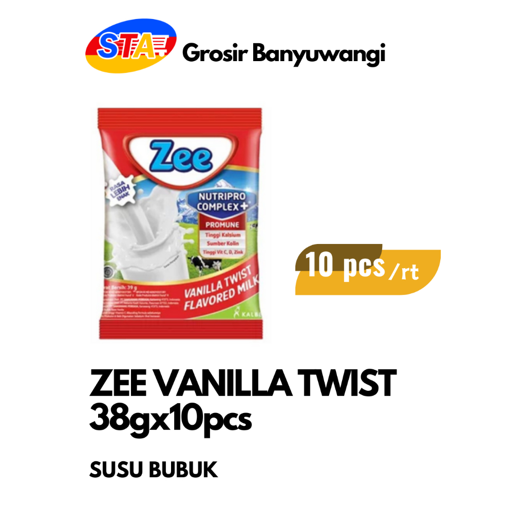 

[JATIM] ZEE VANILA TWIST 38GR | SUSU BUBUK SACHET