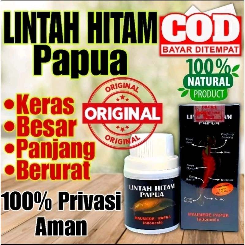 minyak lintah hitam papua asli 100% original Terbaik - obat pembesar mr p permanen original 100% -OB