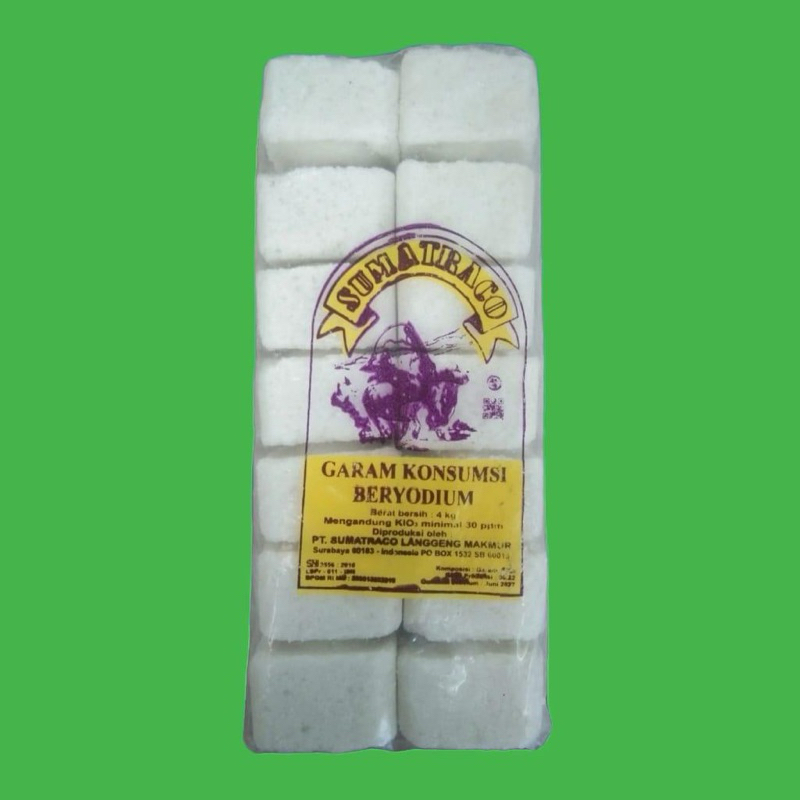 

Garam Briket Konsumsi Beryodium Cap Sumatraco 1 kg