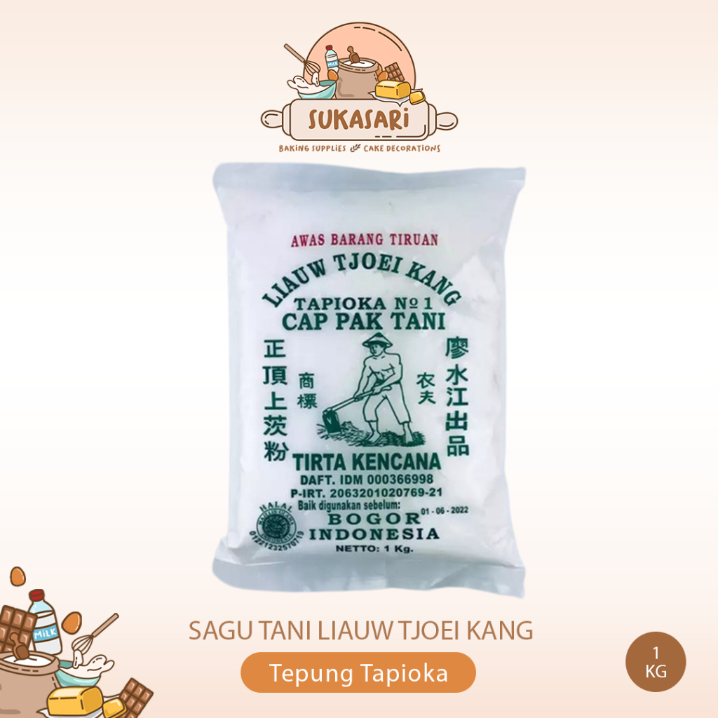 

Tepung Sagu Tani Liauw Tjoei Kang 1kg / Tepung Tapioka