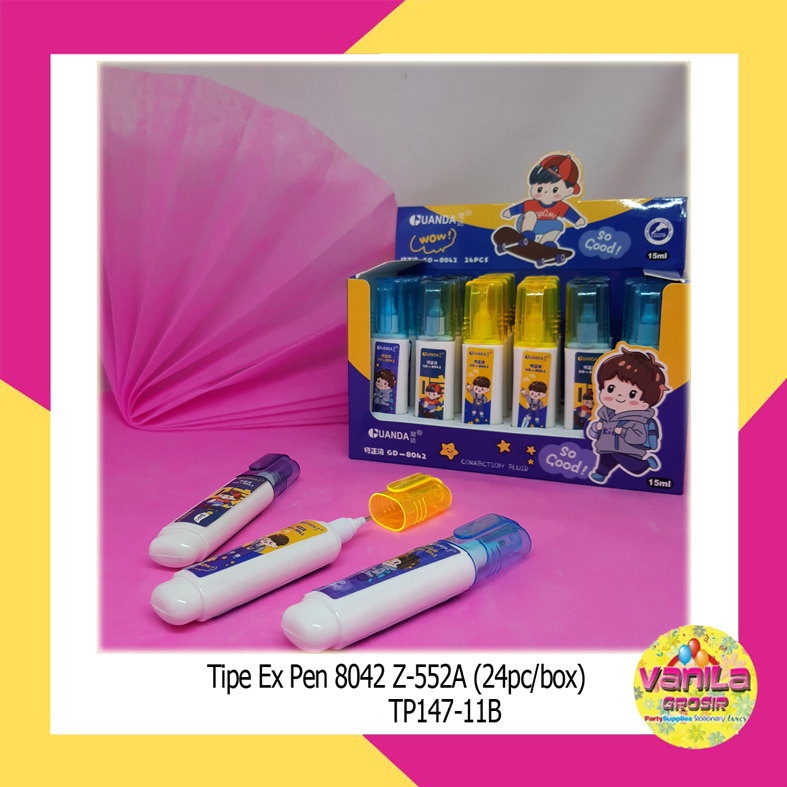 

(1Pcs) Tipe Ex Pen Boy, correction pen, tipe x, stipo cair