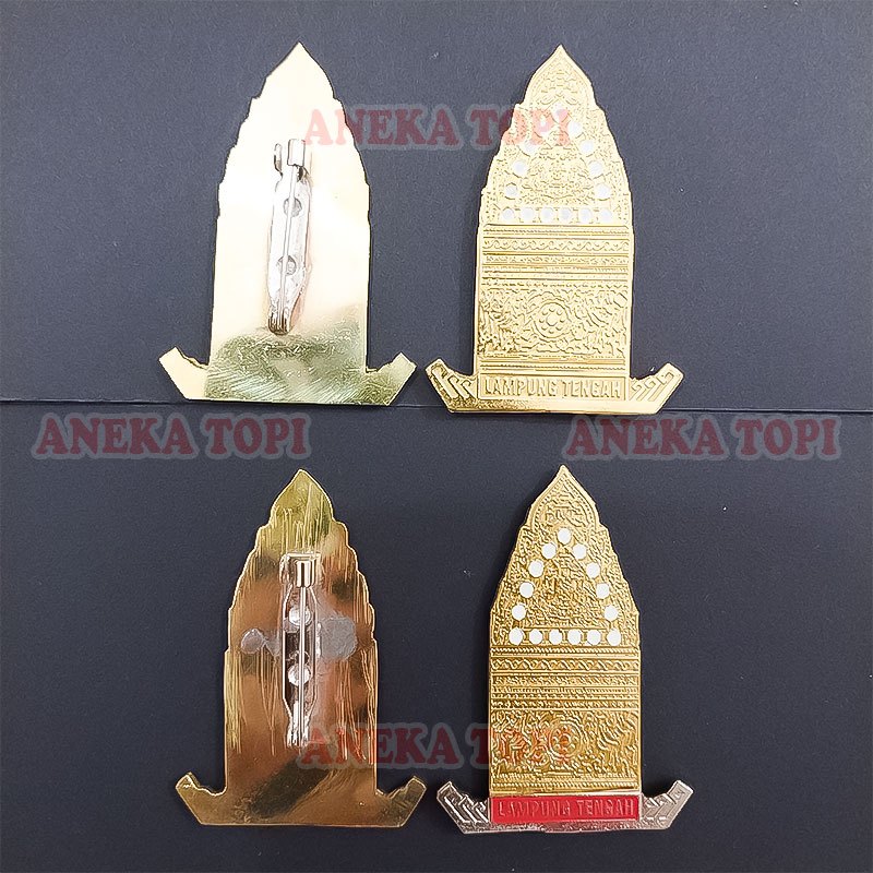 Lencana Pin Menara Siger Lampung Tengah Pin Siger Lampung Tengah - Aneka Topi