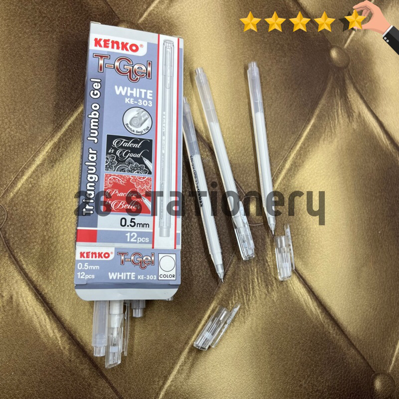 

Pulpen kenko T-gel 05,mm / warna silver&gold