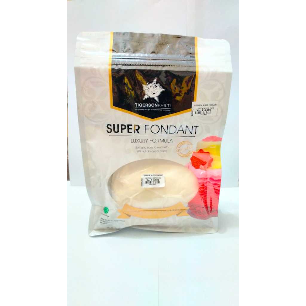 

TIGERSON SUPER FONDANT COTTON WHITE 1KG