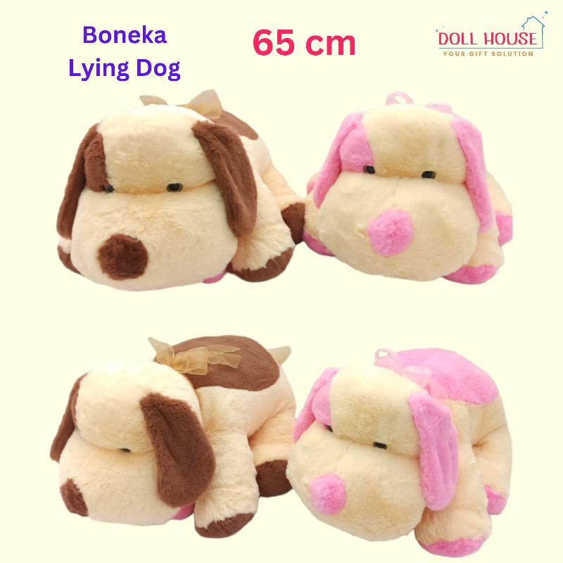 Boneka Dog Lucu / Boneka Doggy / Boneka Anjing / Boneka Lying Dog XL