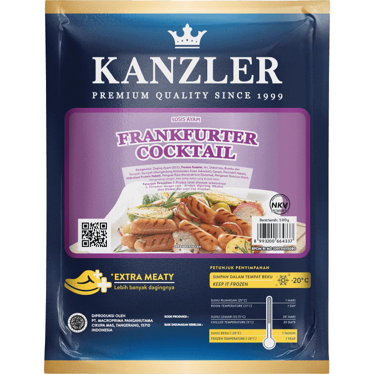 

Kanzler Frankfurter Cocktail (Ayam) 500 gr