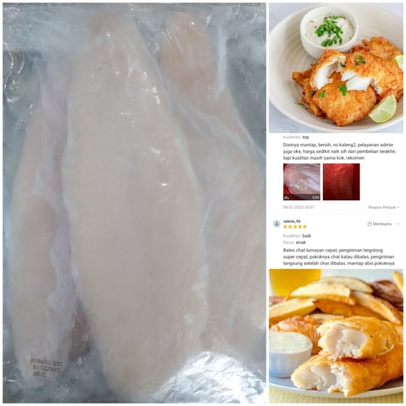 

Ikan Dori Frozen / Dori Fillet No Blood Frozen Premium | Berat Bersih 1kg