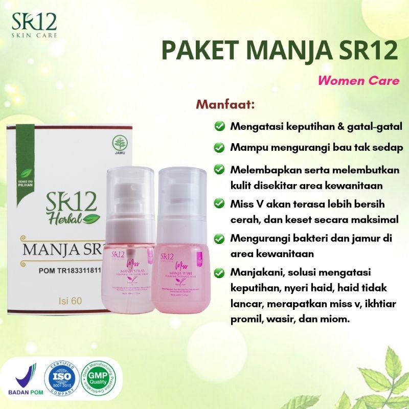 

F_daybose - Manjakani SR12 Herbal Atasi Keputihan Melancarkan Haid Promil Kista Merapatkan Miss V