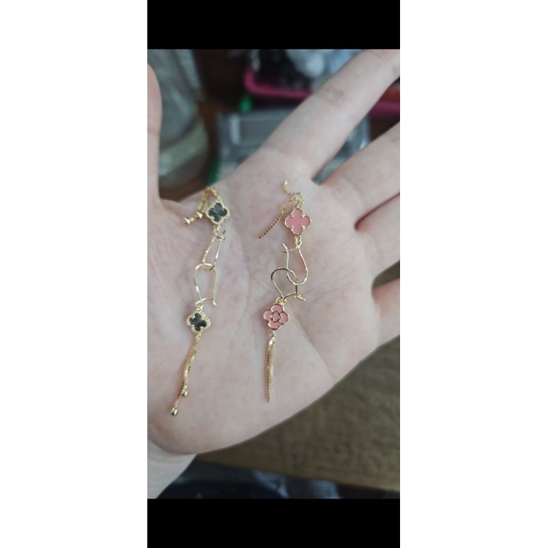 Anting panjang tusuk pentol gold murah ringan emas asli 375 polos fashion korea