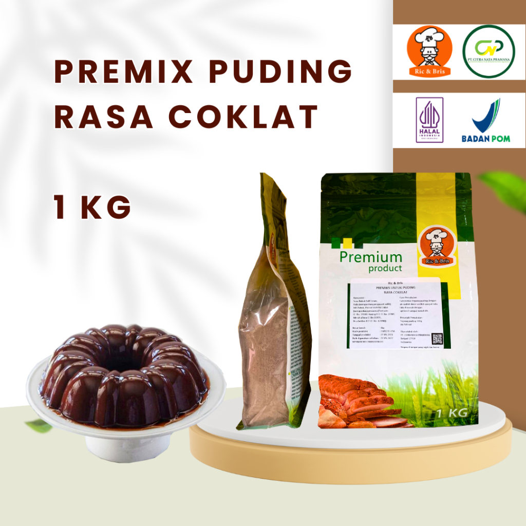 

R&B Premix Pudding Chocolate / Tepung Puding Coklat / Silky Pudding Coklat / Pudding Rasa Coklat