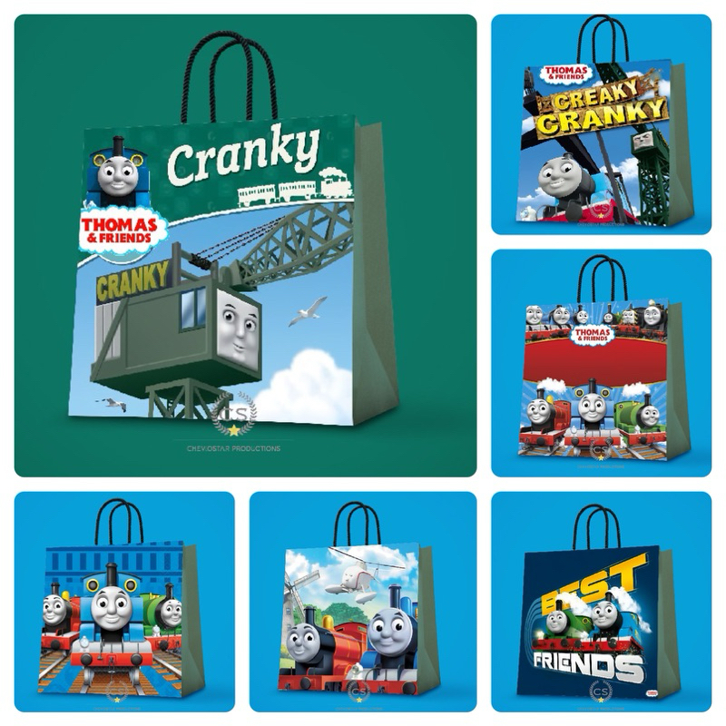 

Paperbag Custom Thomas and Friend Goodie Bag Ualng Tahun Anak Tas Kado Ta Kertas Hampers Birthday