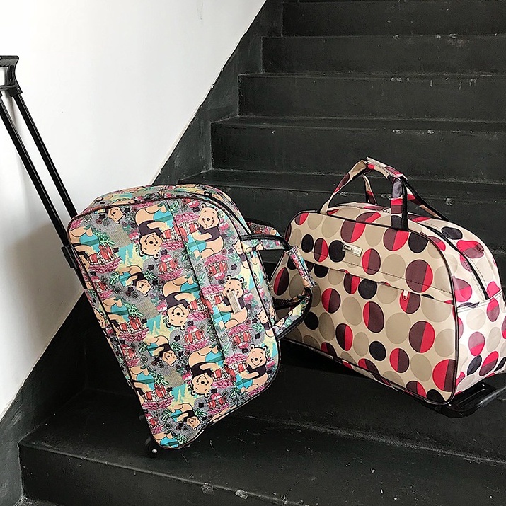 ART E36D Tas Traveling Wanita Model Roda Koper 2 inch Import