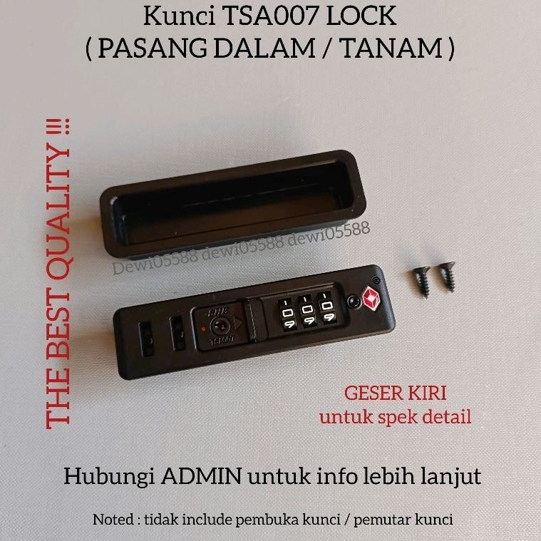 ART S85G KUNCI TSA LOCK KUNCI KOPER LOCK TSA GEMBOK TSA KUNCI KOMBINASI TSA ORIGINAL