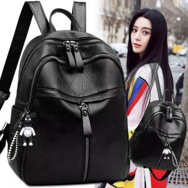 ART F18G DLSHA  224 TAS RANSEL KULIT WANITA BACKPACK FASHION TAS REFENRENSI IMPORTGRATIS GANTUNGAN