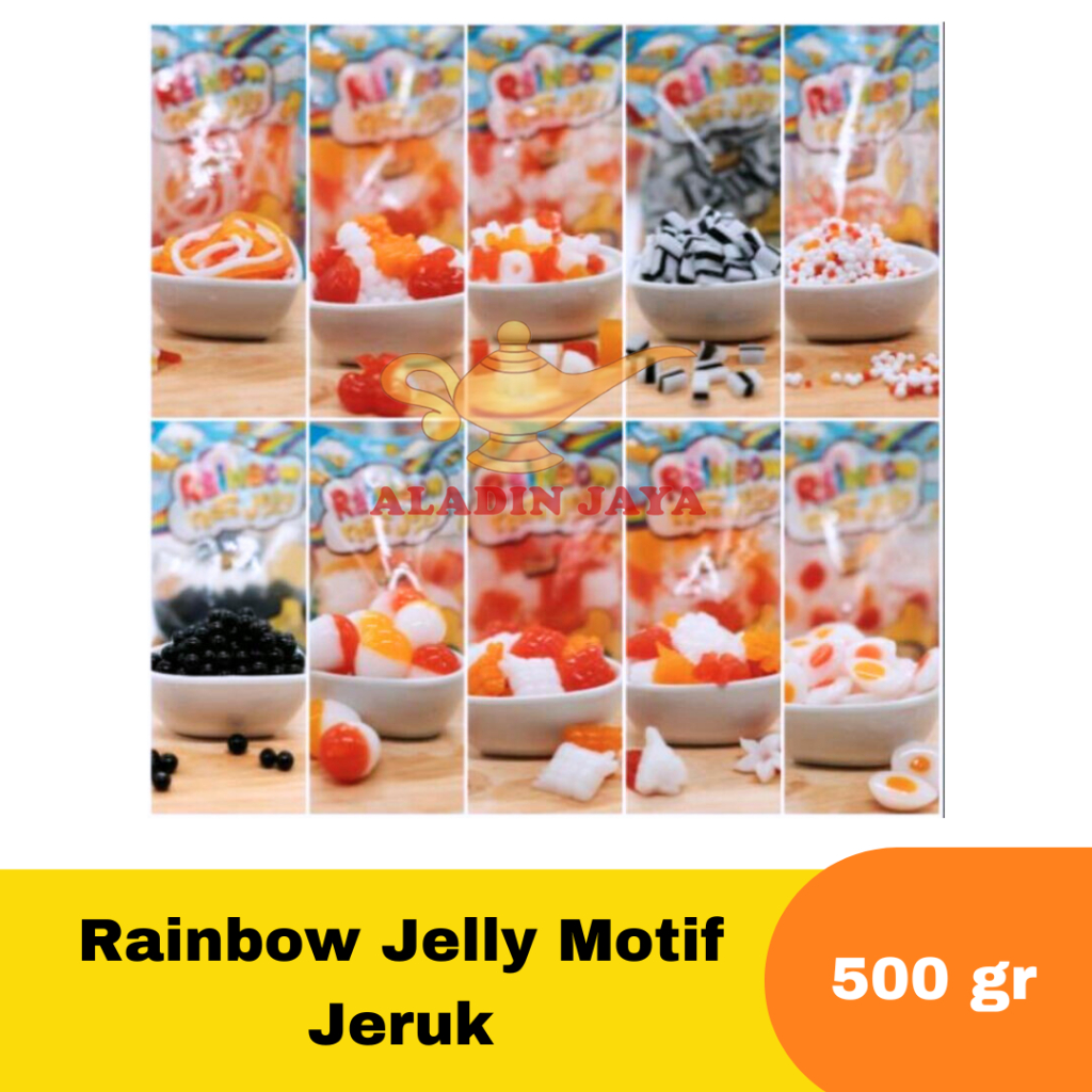 

Rainbow Jelly Motif Jeruk 500 gr